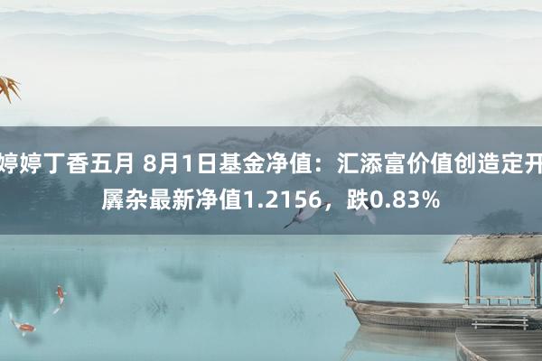 婷婷丁香五月 8月1日基金净值：汇添富价值创造定开羼杂最新净值1.2156，跌0.83%