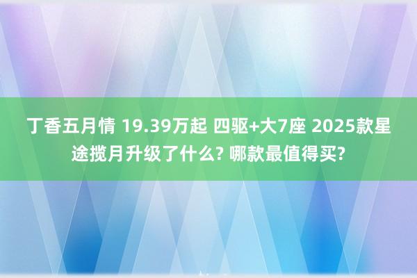 丁香五月情 19.39万起 四驱+大7座 2025款星途揽月升级了什么? 哪款最值得买?