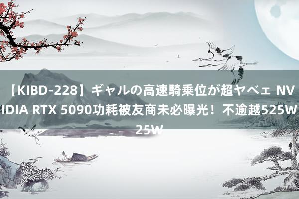 【KIBD-228】ギャルの高速騎乗位が超ヤベェ NVIDIA RTX 5090功耗被友商未必曝光！不逾越525W