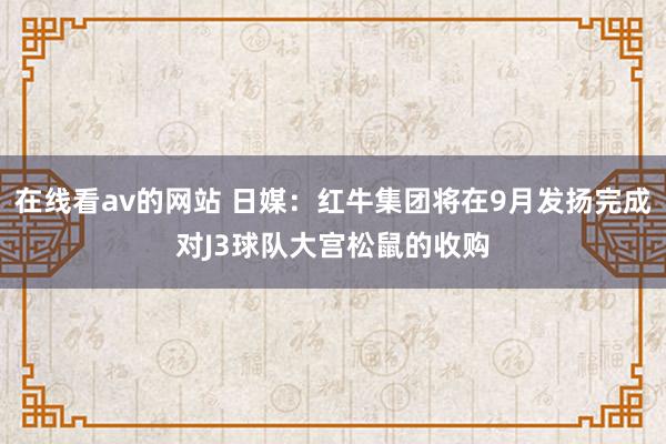 在线看av的网站 日媒：红牛集团将在9月发扬完成对J3球队大宫松鼠的收购