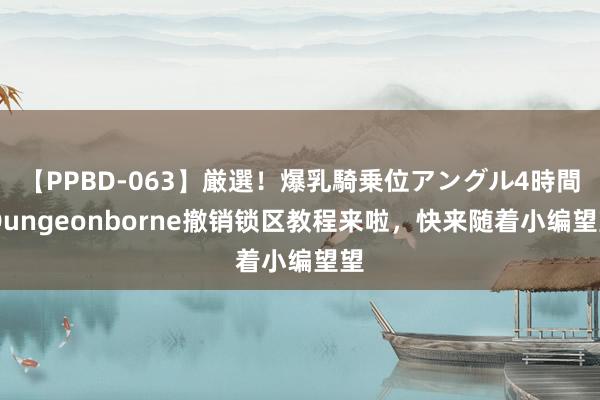 【PPBD-063】厳選！爆乳騎乗位アングル4時間 Dungeonborne撤销锁区教程来啦，快来随着小编望望