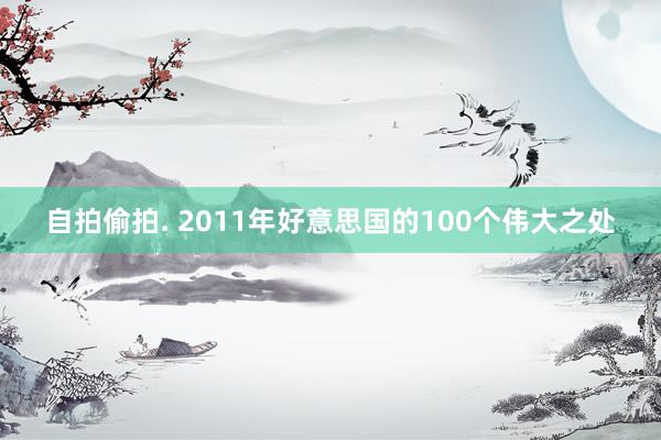 自拍偷拍. 2011年好意思国的100个伟大之处