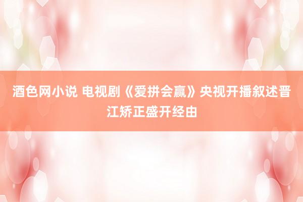 酒色网小说 电视剧《爱拼会赢》央视开播叙述晋江矫正盛开经由